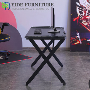 Bureau <span class=keywords><strong>de</strong></span> jeu électrique mobile moderne en forme <span class=keywords><strong>de</strong></span> X avec éclairage RGB, pas cher - Product Image 2