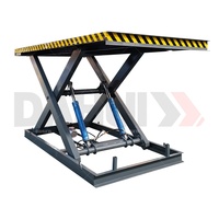 Plateforme élévatrice à ciseaux hydraulique fixe DAHUI SJG-2T1.2M, tonnage et hauteur personnalisés, plateforme 2000x2000mm, neuve