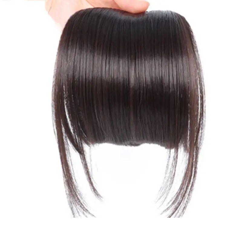 SW018 Clip in Hair Bangs Extension Hairpiece Synthetic Natural Bang Hair Piece Clip on Bangs