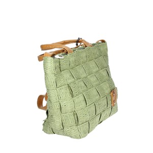 Borsa a tracolla verde da donna 3412205 manico singolo chiusura con Zip e bottone principalmente in pelle con fodera in PU e poliestere - Product Image 6