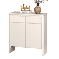 Meuble à chaussures sur mesure avec porte dissimulée, hauteur et largeur personnalisables, en contreplaqué et MDF anti-déformation, pour entrée et couloir