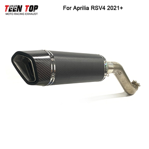 Teentop xe máy loa trượt trên ống xả <span class=keywords><strong>Muffler</strong></span> cho rsv4 1000/tuono V4 nhà máy sửa đổi Titan 60.5mm silencer 2021 + - Product Image 2