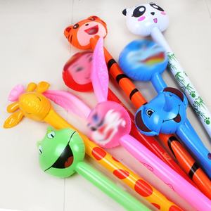 Wholesale PVC <b>Inflatable</b> Giraffe Stick <b>Toy</b> for Children Long Stick with <b>Animal</b> Head Plastic Material - Product Image 4
