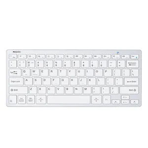 YESIDO Keyboard Ajaib Nirkabel 2.4G dan BT, Keyboard Ajaib Terhubung Nirkabel untuk Komputer Laptop Tablet
