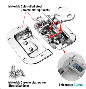 도매 스테인레스 스틸 비행 케이스 나비 래치 도구 상자 토글 래치 사운드 성능 상자 래치 잠금 하드웨어 액세서리 - Product Image 3