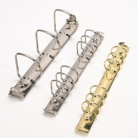 Pince de reliure métallique à 6 trous avec anneaux en O et en D, fixation pour dossiers, placage couleur personnalisé, organisateur de documents de bureau, fournitures scolaires, usine