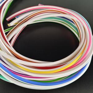 Suministro de fábrica, cubierta de tira de silicona pura de 6mm, carcasa de silicona para <span class=keywords><strong>tiras</strong></span> de neón separadas, tira de luces de señal de neón dividida Flexible de 12V - Product Image 5