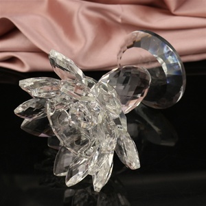 <span class=keywords><strong>Bougeoir</strong></span> en <span class=keywords><strong>cristal</strong></span> de lotus K9 2024 / <span class=keywords><strong>Bougeoir</strong></span> en <span class=keywords><strong>cristal</strong></span> de lotus pour décoration de mariage, décoration de la maison, centre de table - Product Image 6