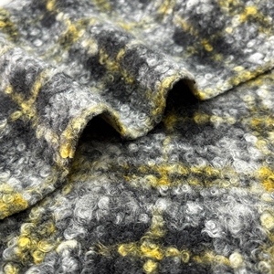 Nouveau design, <span class=keywords><strong>tissu</strong></span> extensible imprimé en fausse fourrure bouclée Teddy, doux, tricoté, aspect <span class=keywords><strong>laine</strong></span>, 100% polyester, tendance - Product Image 4