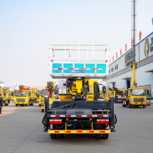 Truk <span class=keywords><strong>Platform</strong></span> Kerja Udara Teleskopik Jiefang 35m Diesel Baru, Penjualan Panas, Rotasi 360 Derajat, Kontrol Elektronik, Pabrik Cina - Product Image 3