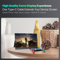 18.5 Inch Ips 1920x1080P No Touch Extender Compatible Portable Monitor for Phone Laptop Computer PS5 Switch Xbox