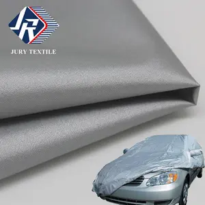 Tela impermeable Anti-UV para cubierta de coche, tela recubierta de tafetán plata 100 poliéster 190T