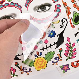 कस्टम अस्थायी टैटू स्टिकर बच्चे मिनी पानी ट्रांसफर टैटू हेलोलीन डिजाइन हाथ के लिए मिनी टैटू स्टिकर - Product Image 6