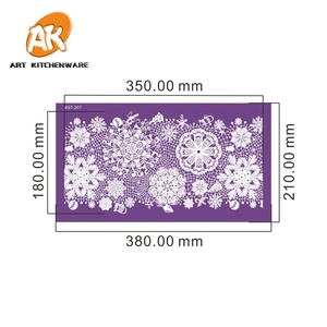 Pochoirs pour gâteau en forme <span class=keywords><strong>de</strong></span> flocons <span class=keywords><strong>de</strong></span> <span class=keywords><strong>neige</strong></span>, 18 pièces, pour glaçage, décorations <span class=keywords><strong>de</strong></span> mariage, anniversaire - Product Image 4