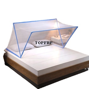 Moustiquaire pliable sans fond pour lit à baldaquin, installation facile, en promotion - Product Image 1