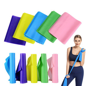 Fasce di Resistenza Piatte in TPE Durevoli, Lunghe Fasce Elastiche per Yoga, Pilates, Riabilitazione ed Esercizi a Casa - Product Image 1