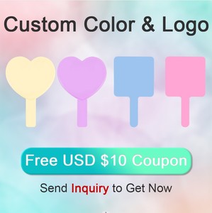 Cá Nhân Cầm Tay Trang Điểm Gương Di Động Hình Trái Tim Tay Gương Cho Du Lịch Túi Nhà Máy Bán Buôn Biểu Tượng Tùy Chỉnh Gương - Product Image 5