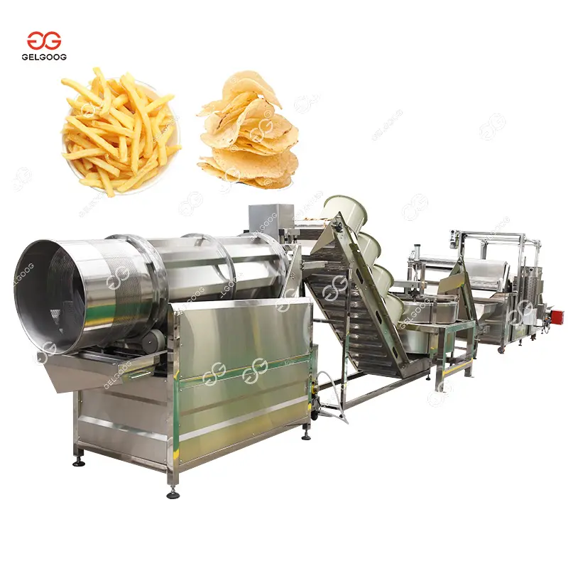 Gelgoog máy móc đông lạnh khoai tây chiên làm cho máy khoai tây chiên dây chuyền sản xuất để bán