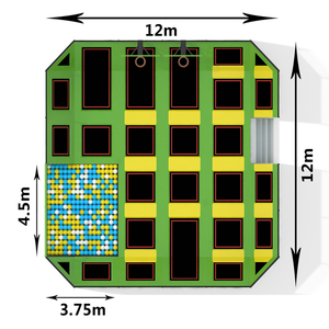 Köpük çukurları ile yüksek kalite özel çocuklar kapalı trambolin ücretsiz atlama - Product Image 3