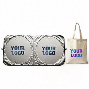 Wholesale Logo Sunshade Uv Protection Front <b>Window</b> Foldable Windshield <b>Shade</b> Cover for Car Dealer Business Promo Gift - Product Image 1