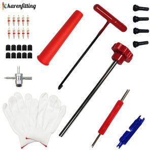 Kit de Servicio de Válvulas de Neumáticos de Alta Calidad, Herramienta de Extracción e Instalación de Núcleos de Válvula con Gancho en T para Reparación Rápida - Product Image 6