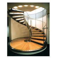 Escalier rond préfabriqué en bois, marche préfabriquée, escalier courbe préfabriqué