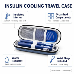 Estuche Aislante y Resistente a Impactos para Insulina, Portátil, con Cierre, para Almacenamiento de Péptidos Diabéticos, Personalizable, Venta al Por Mayor OEM - Product Image 6