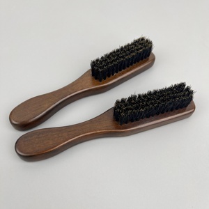 Brosse à <span class=keywords><strong>raser</strong></span> en bois de haute qualité couleur antique <span class=keywords><strong>pour</strong></span> l'entretien de la barbe et l'utilisation à domicile, en salon et à l'hôtel, brosse à poils de sanglier - Product Image 5