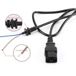 สายเชื่อมต่อแบบยุโรปความยาวสายไฟสายไฟปลั๊กยุโรปสายไฟสายไฟสำหรับอะแดปเตอร์คอมพิวเตอร์ - Product Image 3