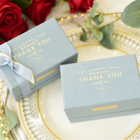 Boîtes à chocolat miniatures personnalisées pour mariage, emballage de qualité spéciale, boîtes à mariage en papier pour les invités