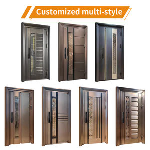 Portes <span class=keywords><strong>d</strong></span>'entrée principales en acier inoxydable insonorisées sur mesure, portes <span class=keywords><strong>de</strong></span> sécurité, portes extérieures, vente en gros - Product Image 2