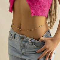 Damen Sexy Taillen kette Devil's Eye Anhänger Bauch Taillen kette Für personal isierte vergoldete Körper kette Schmuck