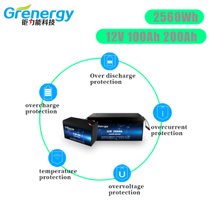 Baterai Shenzhen 12V 150Ah Lifepo4 Sel Ion Litium Silinder 26650 32650 untuk Troli Golf - Product Image 4