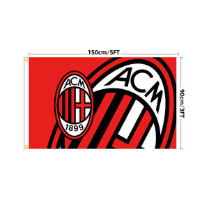 Auf Lager Personalisierte Weltfußballmannschafts-Flaggen Werbeartikel Fußballverein Fan-Flaggen 90*150cm Fanartikel - Product Image 2