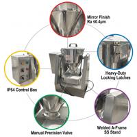 Mezcladora Industrial de Polvos Químicos y Especias con Tambor SUS304 de 5L a 40L, 0-33 RPM, para Mezcla en Seco de Grado Alimenticio