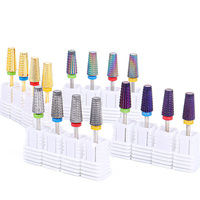 Kit de 5 embouts de ponçage pour ongles pour le retrait de gel, de cuticules et de strass et la préparation des ongles naturels