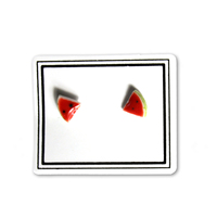 Groothandel keramische oorbellen studs kleurrijk fruit aardbei kers watermeloen schattig zoet fruit mode minimalistische stijl oorbellen