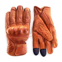 Gants de moto en cuir pleine main respirants et imperméables pour motards sportifs et course automobile