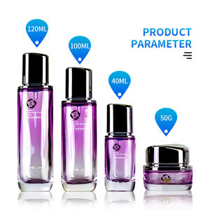 <span class=keywords><strong>Yijing</strong></span>-botella de vidrio para cosméticos, frasco de vidrio para crema, suero, loción, embalaje cosmético, gotero vacío de lujo, 30g, 50g - Product Image 2