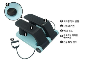 HAC001S-4 bán chạy nhất Twist bước không khí hệ thống ống phòng tập thể dục sử dụng ABS Thiết bị tập thể dục với màn hình LCD hiển thị và sức đề kháng 120kg - Product Image 2