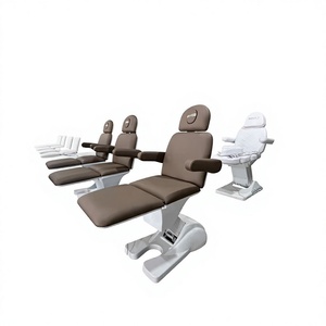 Lit de lavage électrique de luxe réglable avec système de circulation d'eau chauffée, station de lavage de cheveux pour salon avec bassin en céramique - Product Image 1