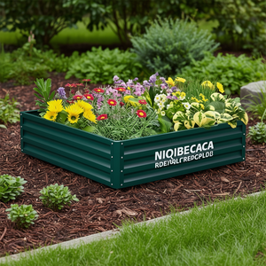 Jardinera Niqibecaca de material HDPE de 40x24x12 pulgadas para cultivar verduras, caja de plantación para exteriores - Product Image 2