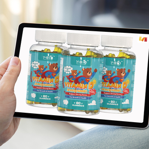 Gommose di <span class=keywords><strong>Vitamina</strong></span> <span class=keywords><strong>D3</strong></span> 400UI, Supporto Nutrizionale per l'Assorbimento del Calcio, Integratore Pronto per la Spedizione - Product Image 1