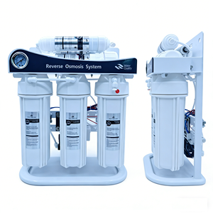 Système de filtration par osmose inverse pour maison, bureau, hôtel, 5 étapes avec compteur, cadre en acier inoxydable, filtration 5 étapes - Product Image 1