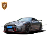 Kit de carrosserie Nism de lèvre de pare-chocs avant en matériau PP pour Nissan GTR R35 diffuseur arrière en carbone forgé Spoiler jupes latérales kit de carrosserie de garde-boue de voiture