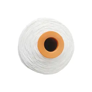 Factory Nylon Polyester Spandex White Color round flat Earloop Wide Elastic Ear loop packed with paper roller