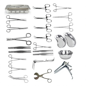 Juego de Instrumentos de Cirugía General de 17 Piezas, Manual, de Acero Inoxidable, Certificado CE, Clase I, Kit de Herramientas Quirúrgicas de Grado Médico, Marca Grip - Product Image 1
