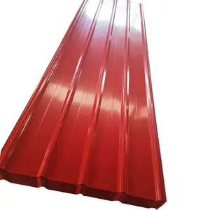 Penjualan baik bahan bangunan logam warna lembar baja bergelombang lembar atap besi galvanis lembar atap bergelombang