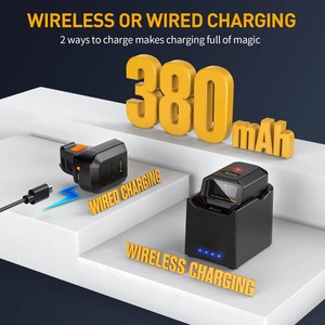 Eyoyo Escáner de Código de Barras de Anillo Láser 1D, Dispositivo Inalámbrico con Bluetooth, Diseño de Base de Carga <span class=keywords><strong>USB</strong></span> para Logística, Largo Tiempo de Escaneo, 2 Unidades, 1 Unidad, 1 Unidad - Product Image 5