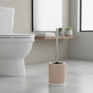 Brosse de toilette et support CAGLIARI, brun clair - Product Image 3